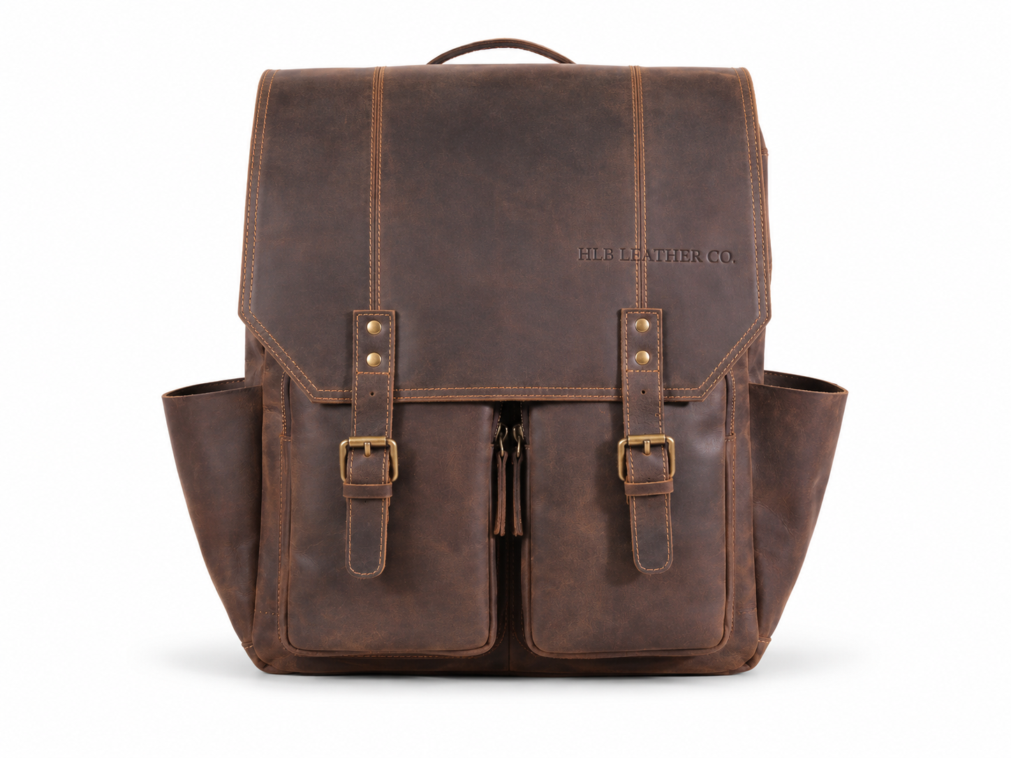 ROCKCOW Handmade Leather Travel Backpack, Designer Backpack, School Backpack