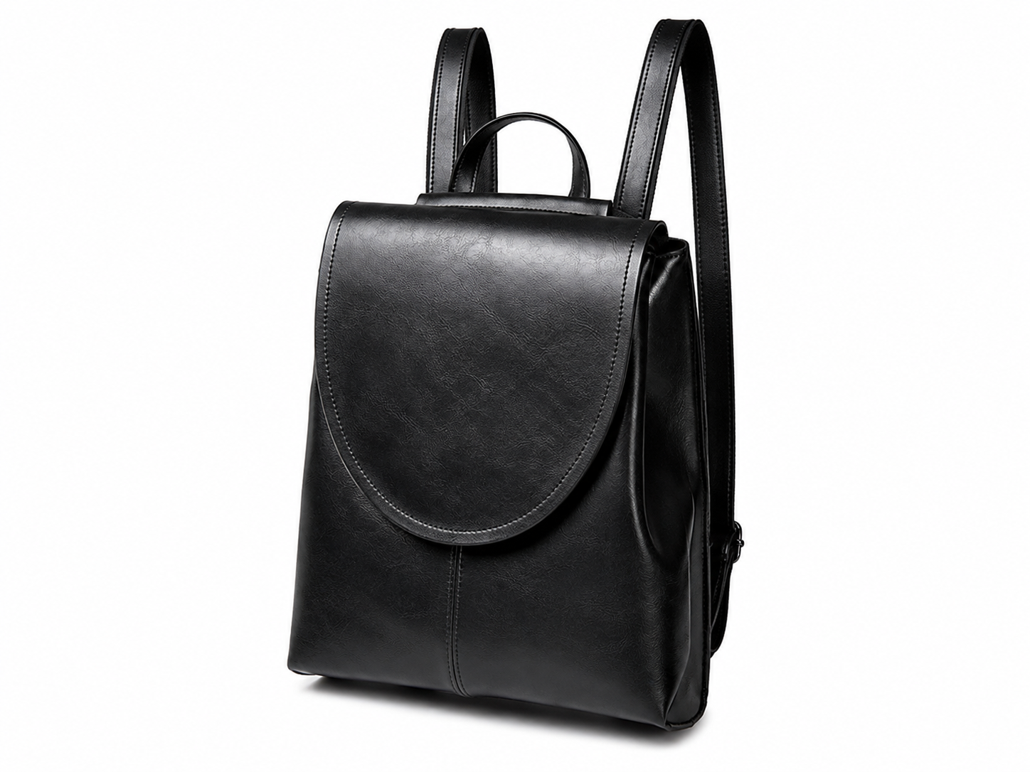 Top Grain Leather Backpack Women City Backpack, Natural Cowhide Leather Travel Backpack