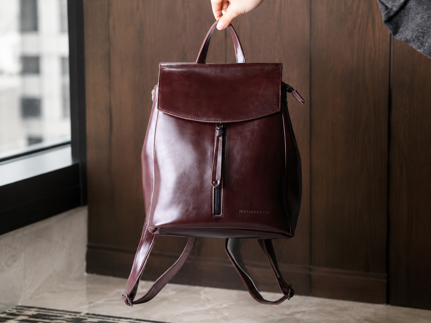 Women Leather Knapsack, Stylish Leather Backpack, Shoulder Bag