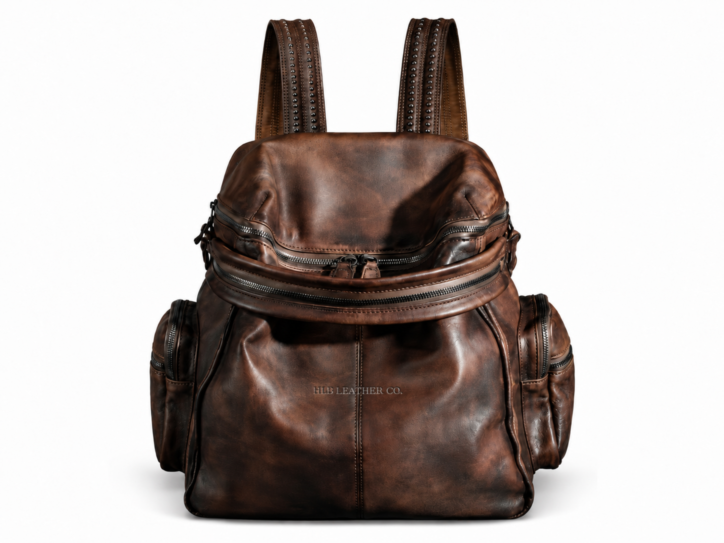 Vintage Leather Women Backpack, School Backpack, Designer Handbag AK10