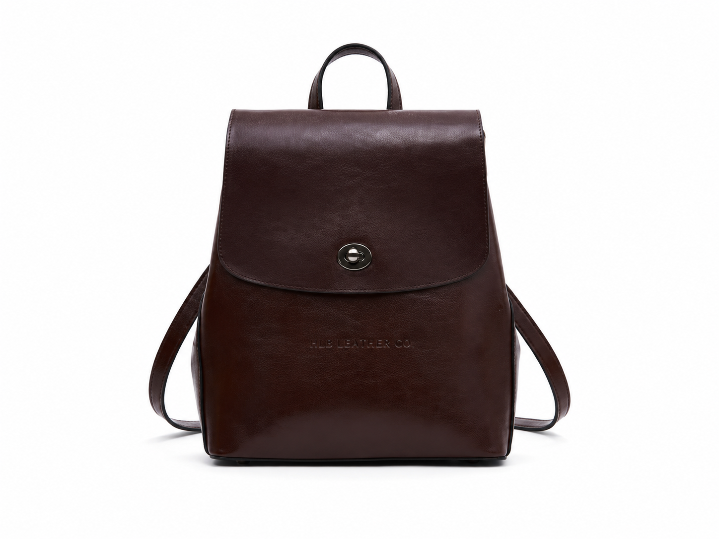 Women's Top Grain Leather Backpack, Simple Style City Backpack, Natural Cowhide Leather Rucksack