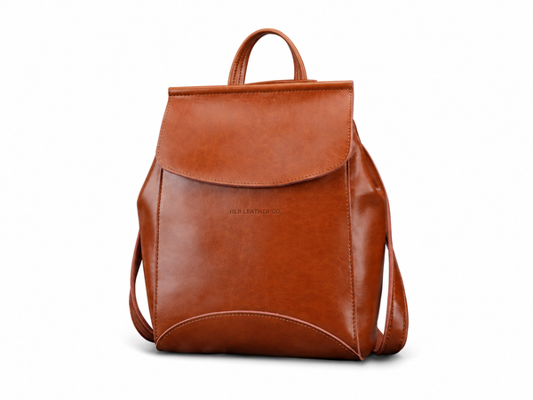 Vintage Leather College Backpack, Shoulder Bag, Fashion Handbags For Women 9212