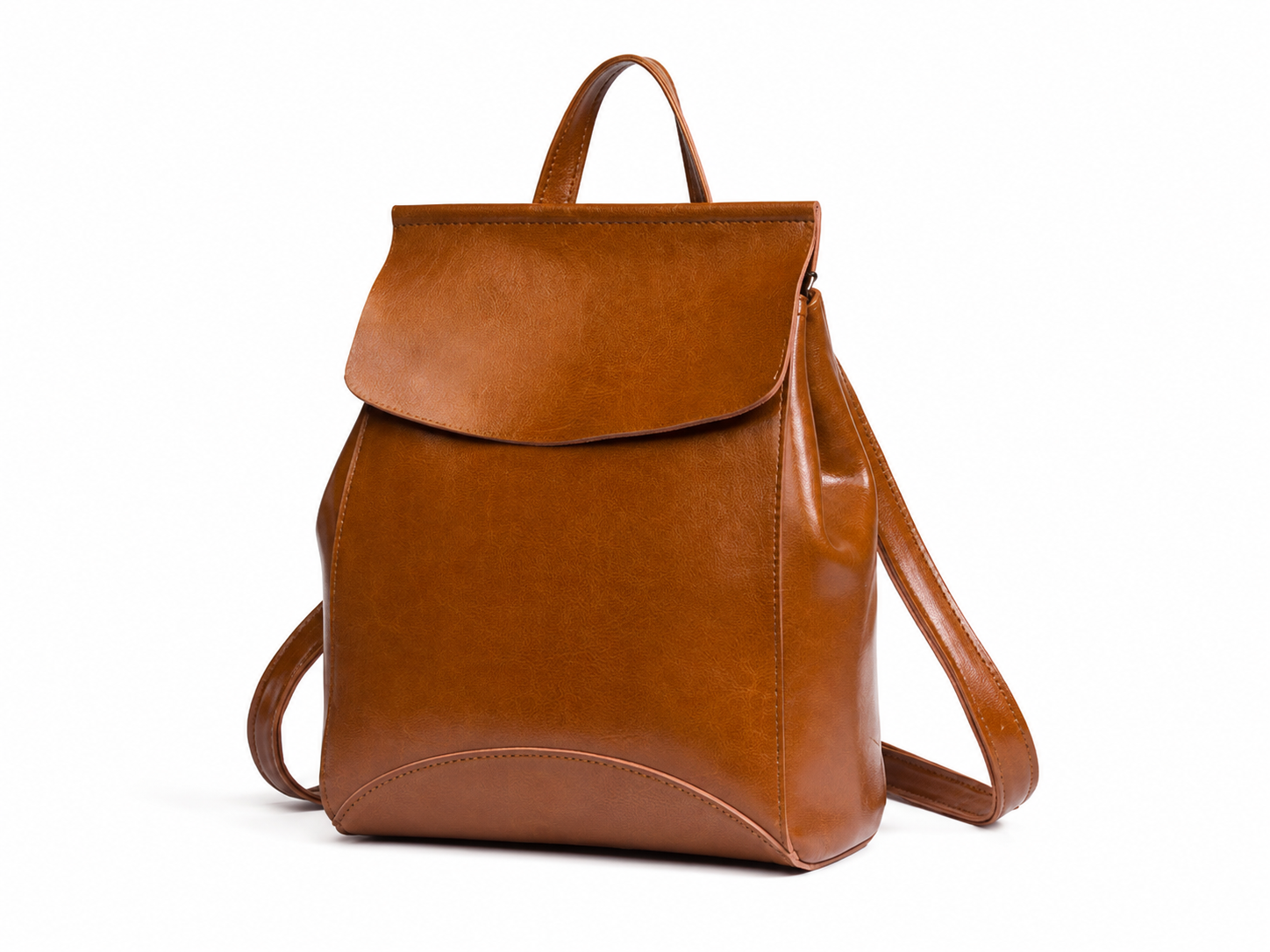 Vintage Leather College Backpack, Shoulder Bag, Fashion Handbags For Women 9212