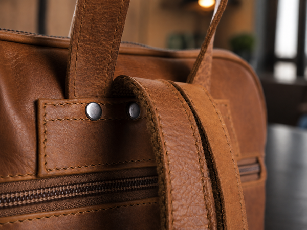 Leather Backpack Cognac Naomi