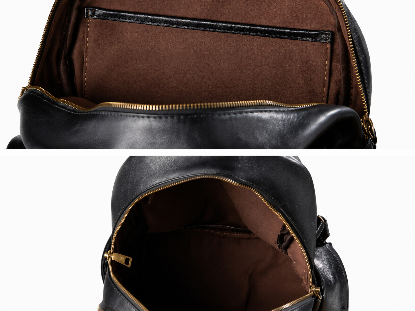 Women's Full Grain Leather Backpack, Genuine Leather College Bag for Work or Travel