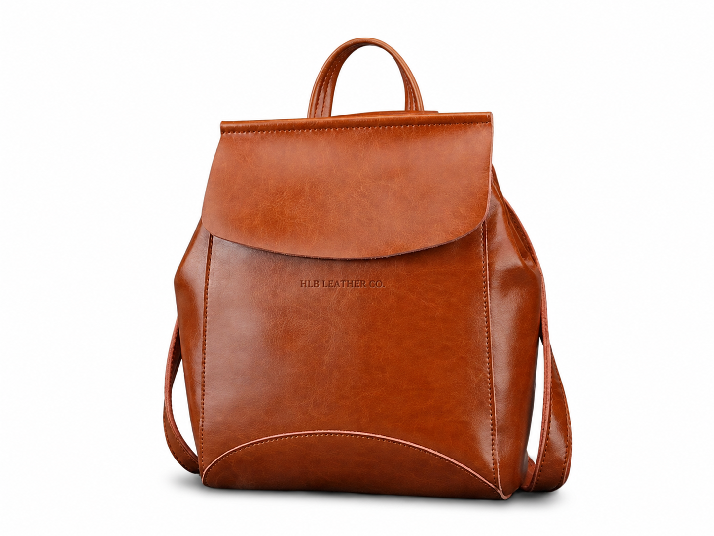 Vintage Leather College Backpack, Shoulder Bag, Fashion Handbags For Women