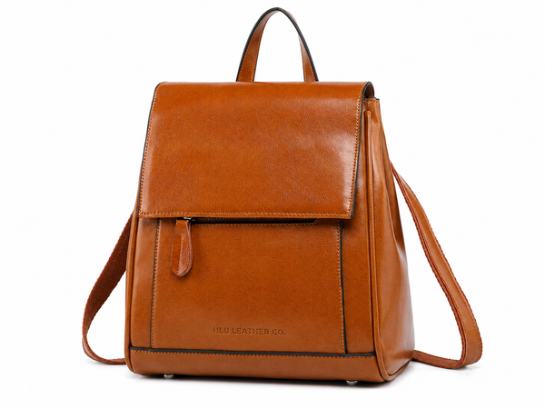 Top Grain Leather Women's Backpack Stylish Leather Rucksack Ladies Travel Backpack