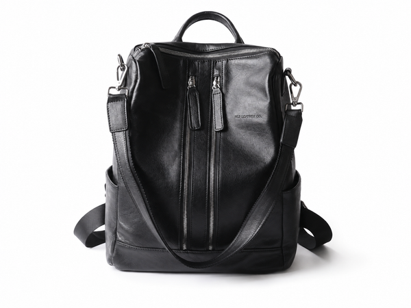 Women Leather Shoulder Bag, Convertible Backpack, Full Grain Leather Backpack Purse