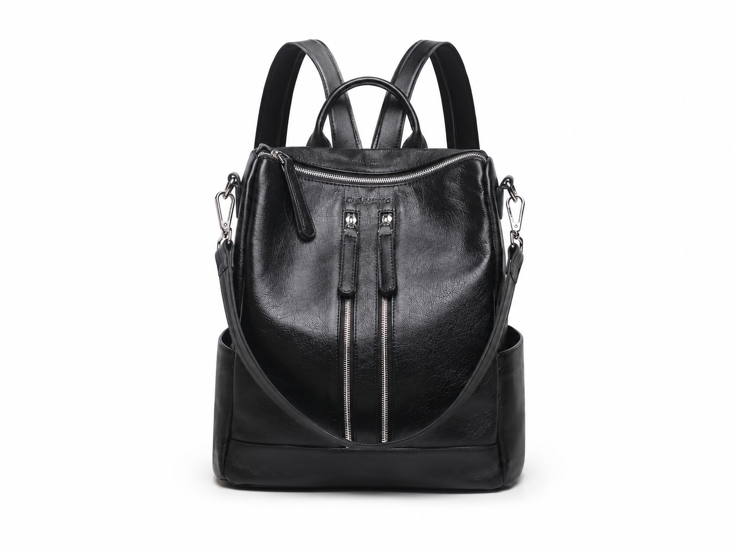 Women Leather Shoulder Bag, Convertible Backpack, Full Grain Leather Backpack Purse