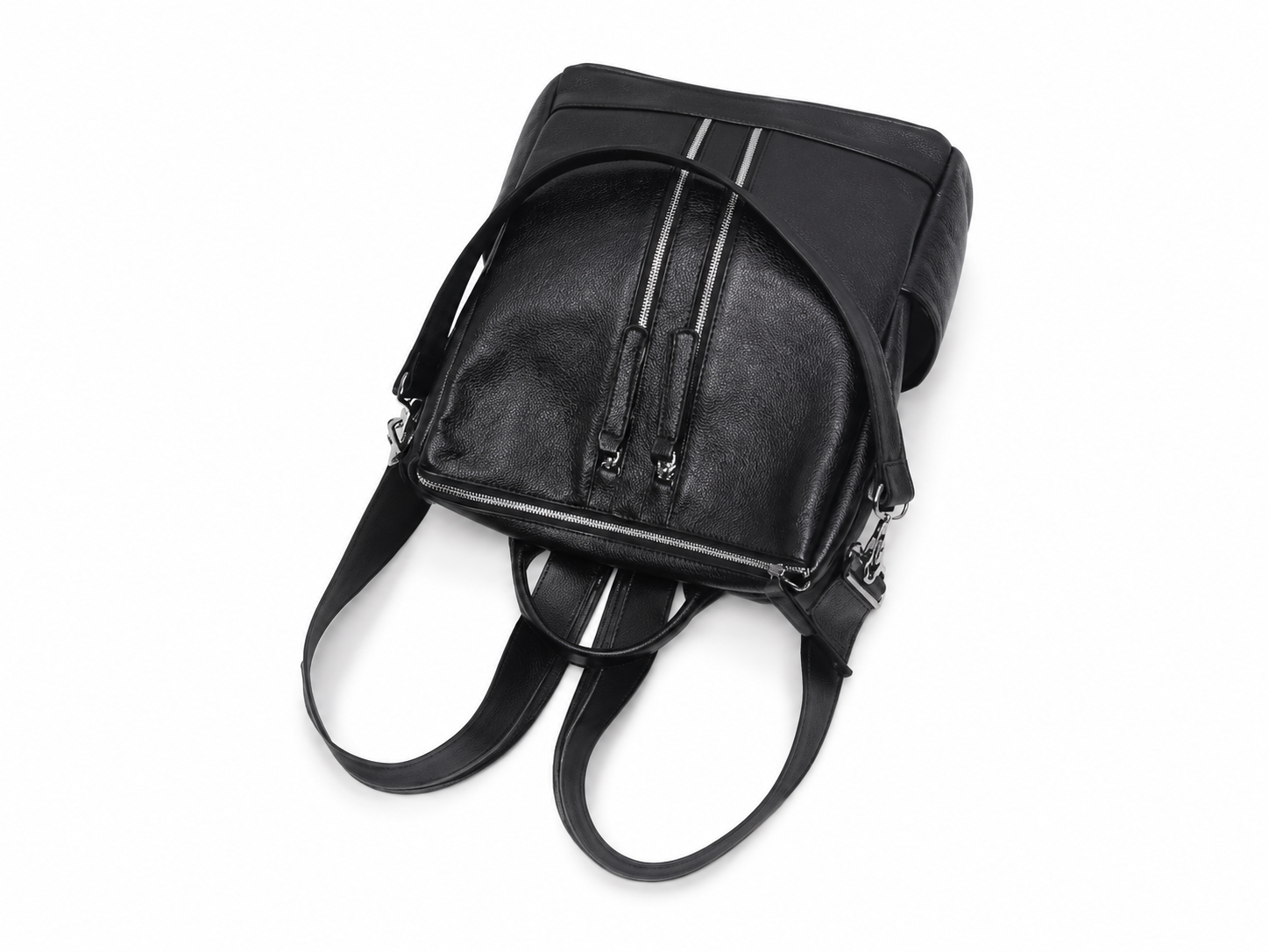 Women Leather Shoulder Bag, Convertible Backpack, Full Grain Leather Backpack Purse
