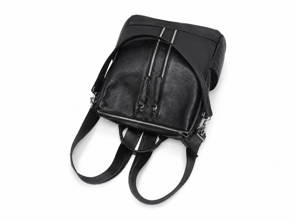 Women Leather Shoulder Bag, Convertible Backpack, Full Grain Leather Backpack Purse