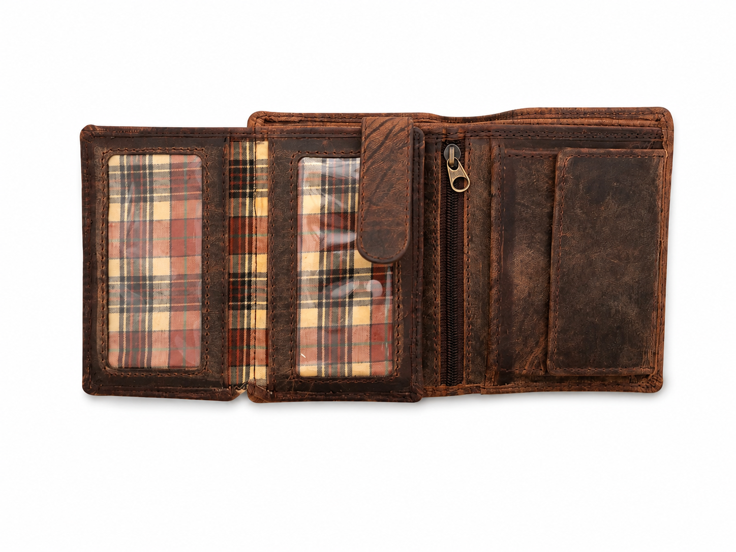 Bento Full-Grain Leather Wallet – 11-Card, Coin & ID Organizer