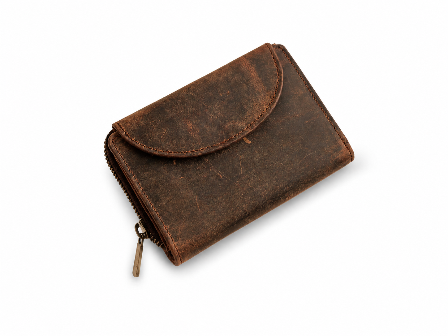 BRIA Women's Full-Grain Leather Trifold Wallet – RFID Card, Coin & ID Organizer