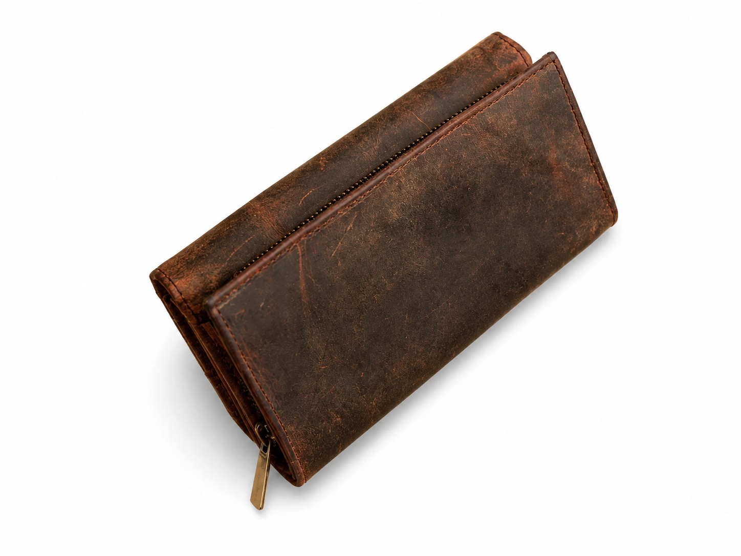 Alice Women's Full-Grain Leather Wallet – RFID 20-Card & Coin Organizer