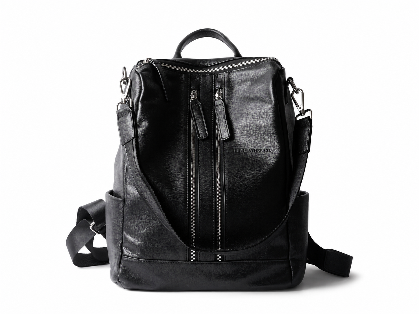 Women Leather Shoulder Bag, Convertible Backpack, Full Grain Leather Backpack Purse