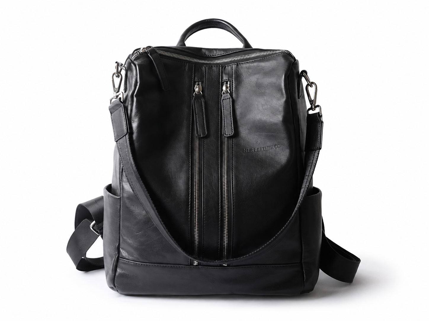 Women Leather Shoulder Bag, Convertible Backpack, Full Grain Leather Backpack Purse
