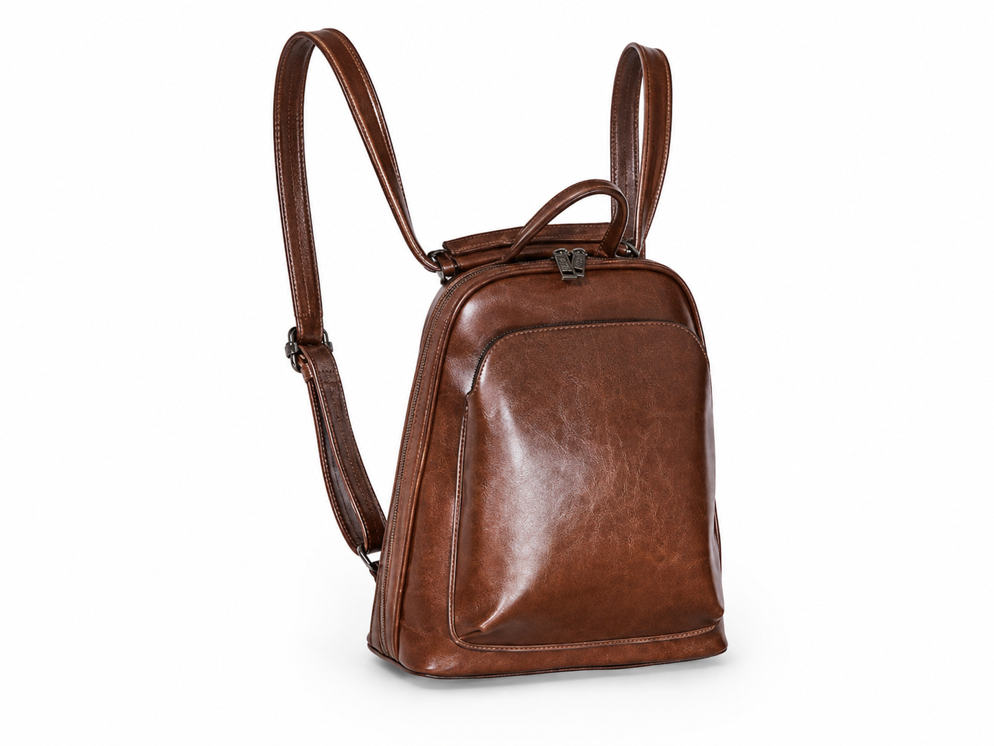 Full Grain Leather Backpack Purse, Designer Backpack, Natural Leather Fashion Backpack Gift For Her