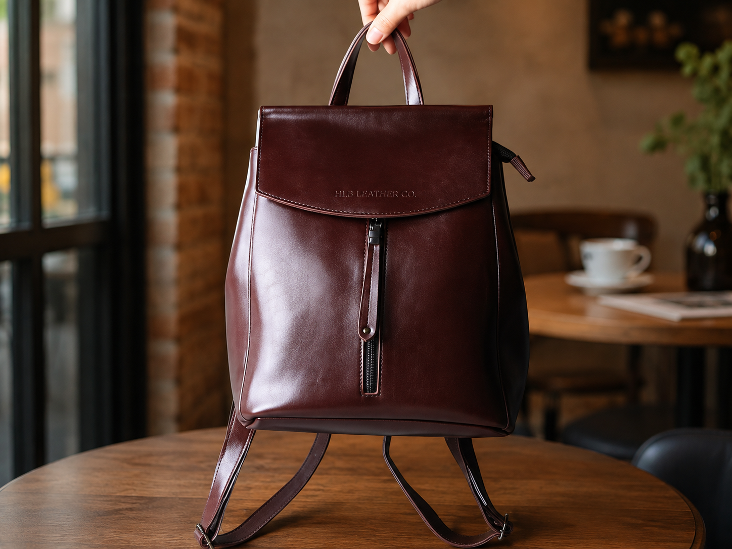Women Leather Knapsack, Stylish Leather Backpack, Shoulder Bag
