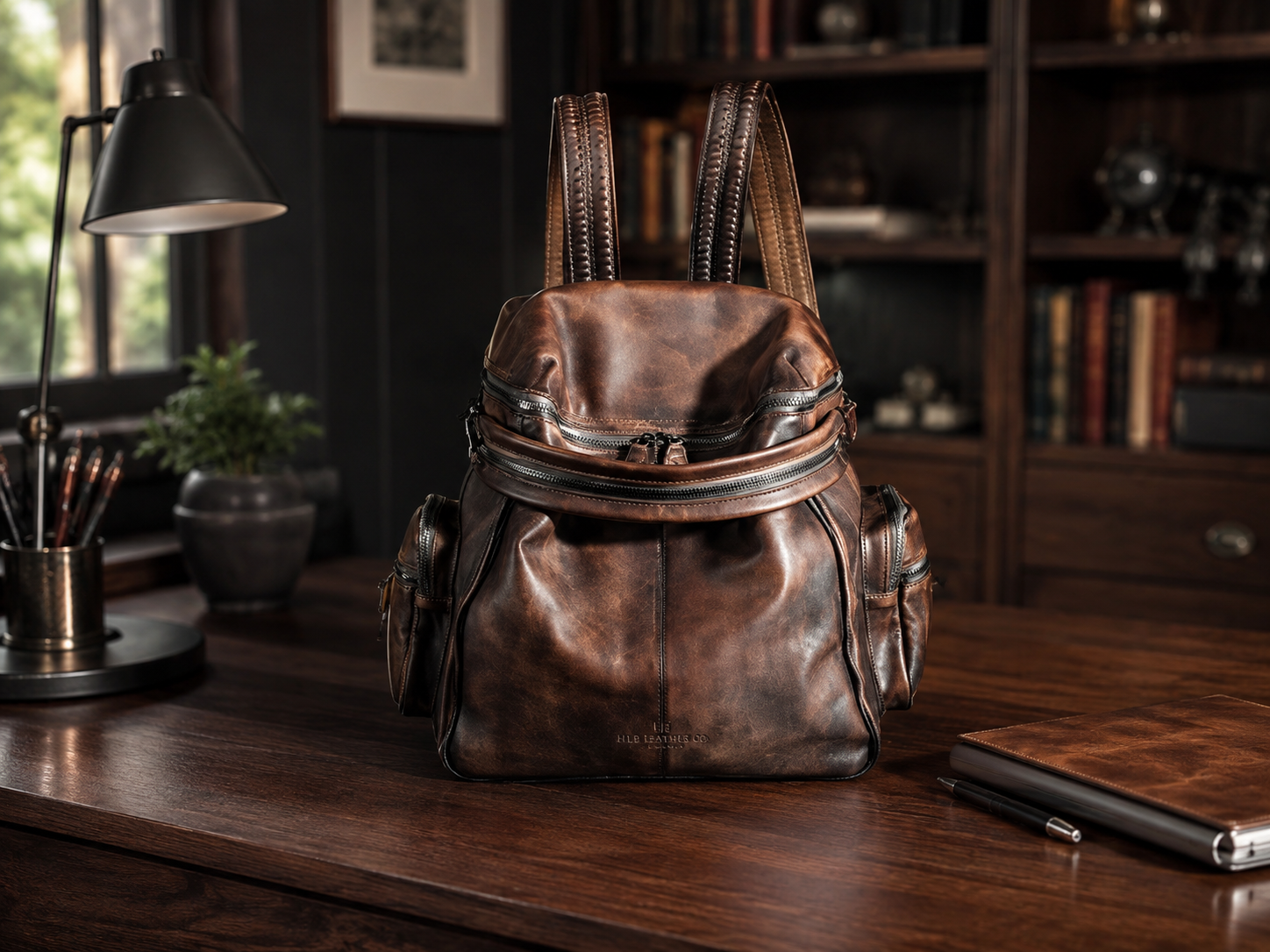 Vintage Leather Women Backpack, School Backpack, Designer Handbags AK10