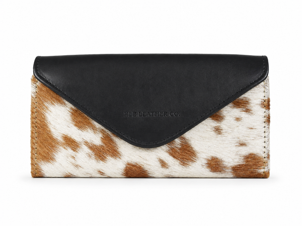 Versaille Hair-On Leather Clutch – Handcrafted Full-Grain Statement Wallet