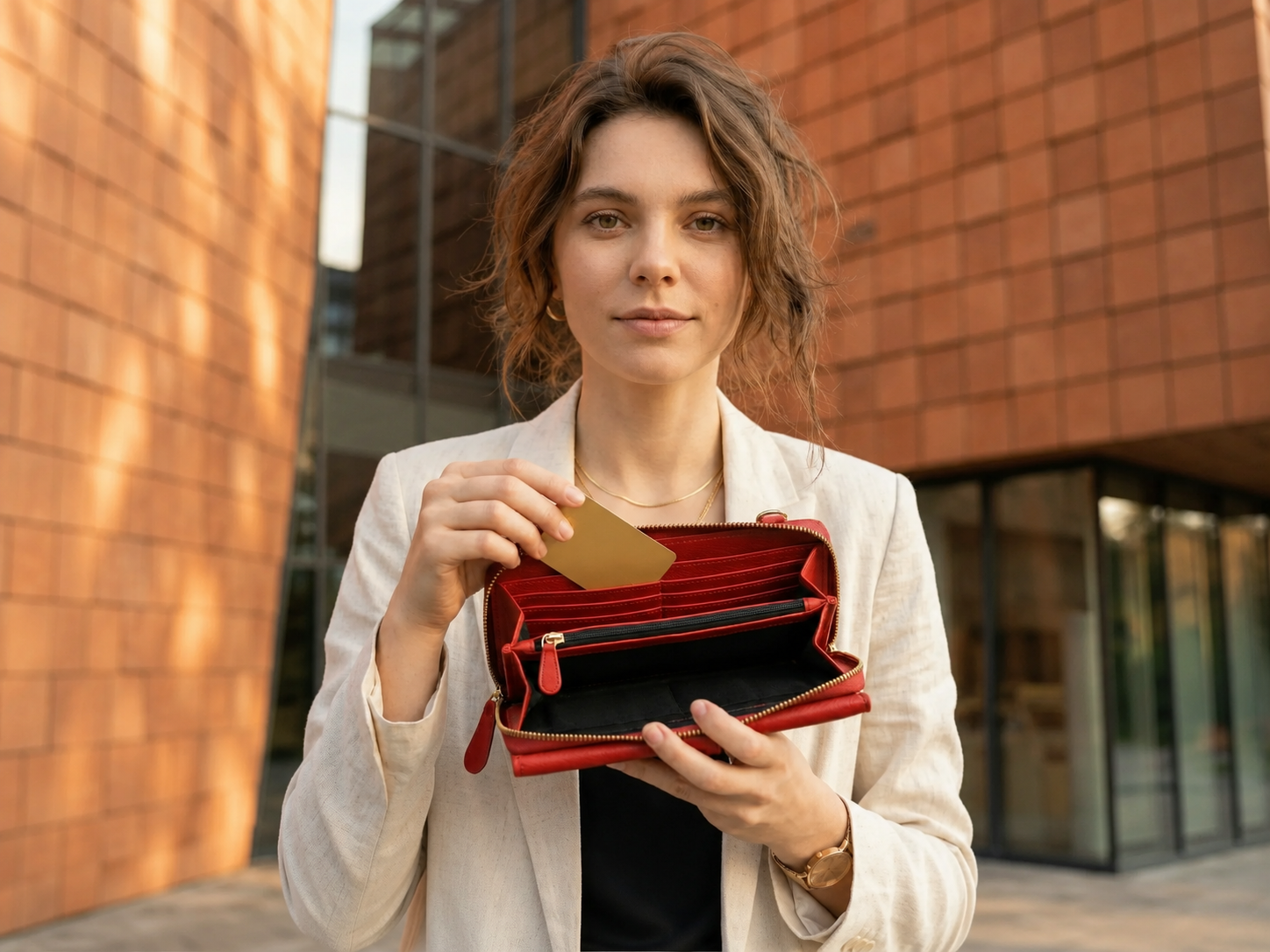 Raleigh Currant Hand-Tooled Leather Clutch – Full-Grain Handmade Wallet