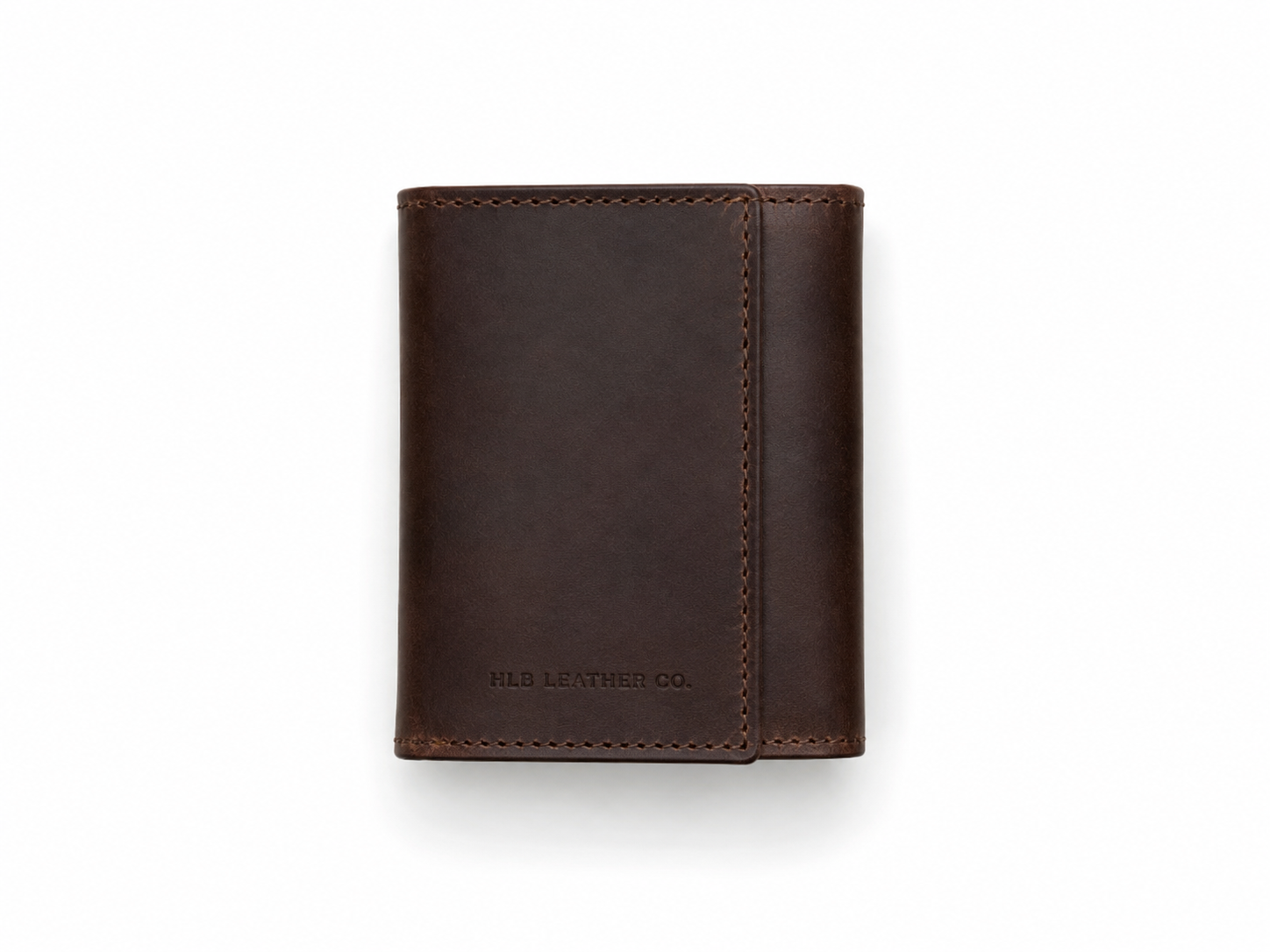 Roosevelt Dark Briar Leather Trifold Wallet – Bison Style Card & ID Wallet