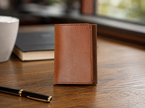 Roosevelt Autumn Brown Leather Trifold Wallet – Card & Bill Organizer