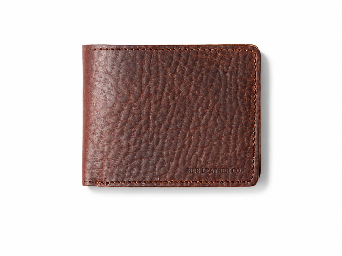 Ryder Brown Bison Leather Billfold Wallet – Classic Card & ID Organizer