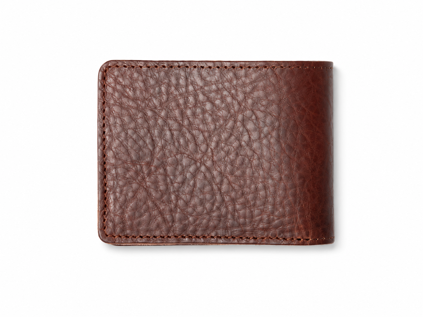 Ryder Brown Bison Leather Billfold Wallet – Classic Card & ID Organizer