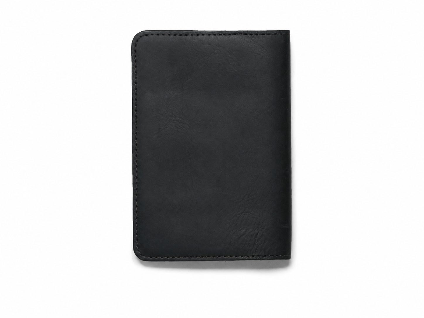 Jefferson Black Leather Passport Wallet – Travel Card & Document Organizer