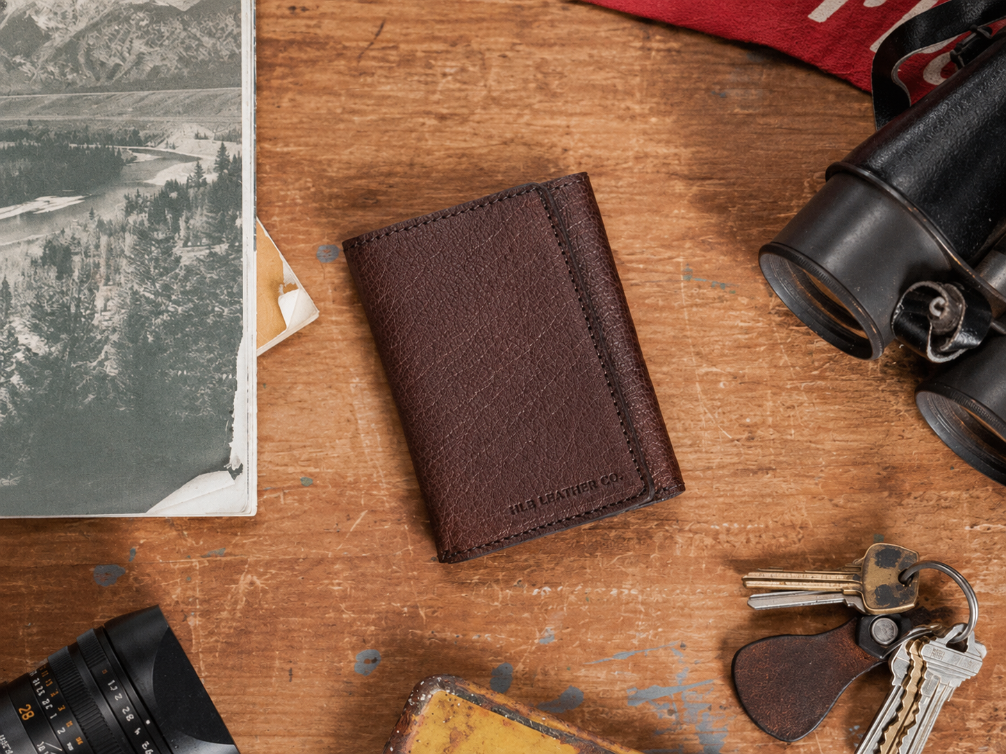 Roosevelt Buffalo Grain Bison Leather Trifold Wallet – Card & ID Organizer