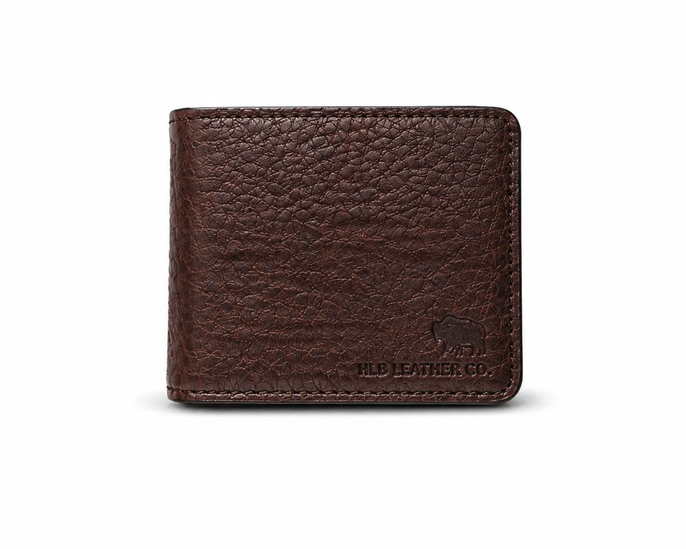 Roosevelt Buffalo Grain Slim ID Wallet – Bison Leather Card Holder