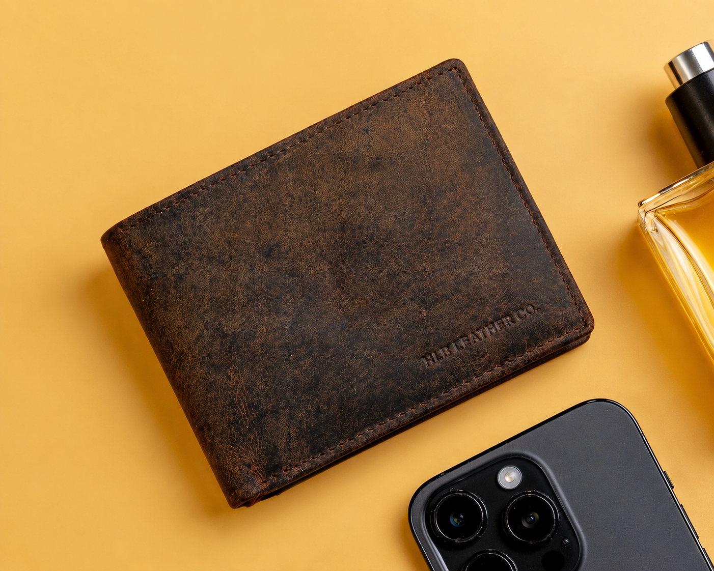 Braxton Men's Leather Trifold Wallet – Australian-Tanned Card & ID Wallet