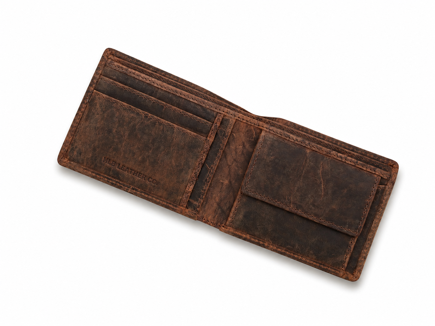 Farrell Full-Grain Leather Bifold Wallet – Slim Card & ID Organizer