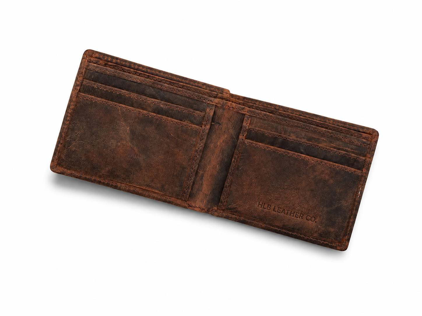 Hugo Full-Grain Leather Bifold Wallet – Slim Card, Cash & ID Organizer
