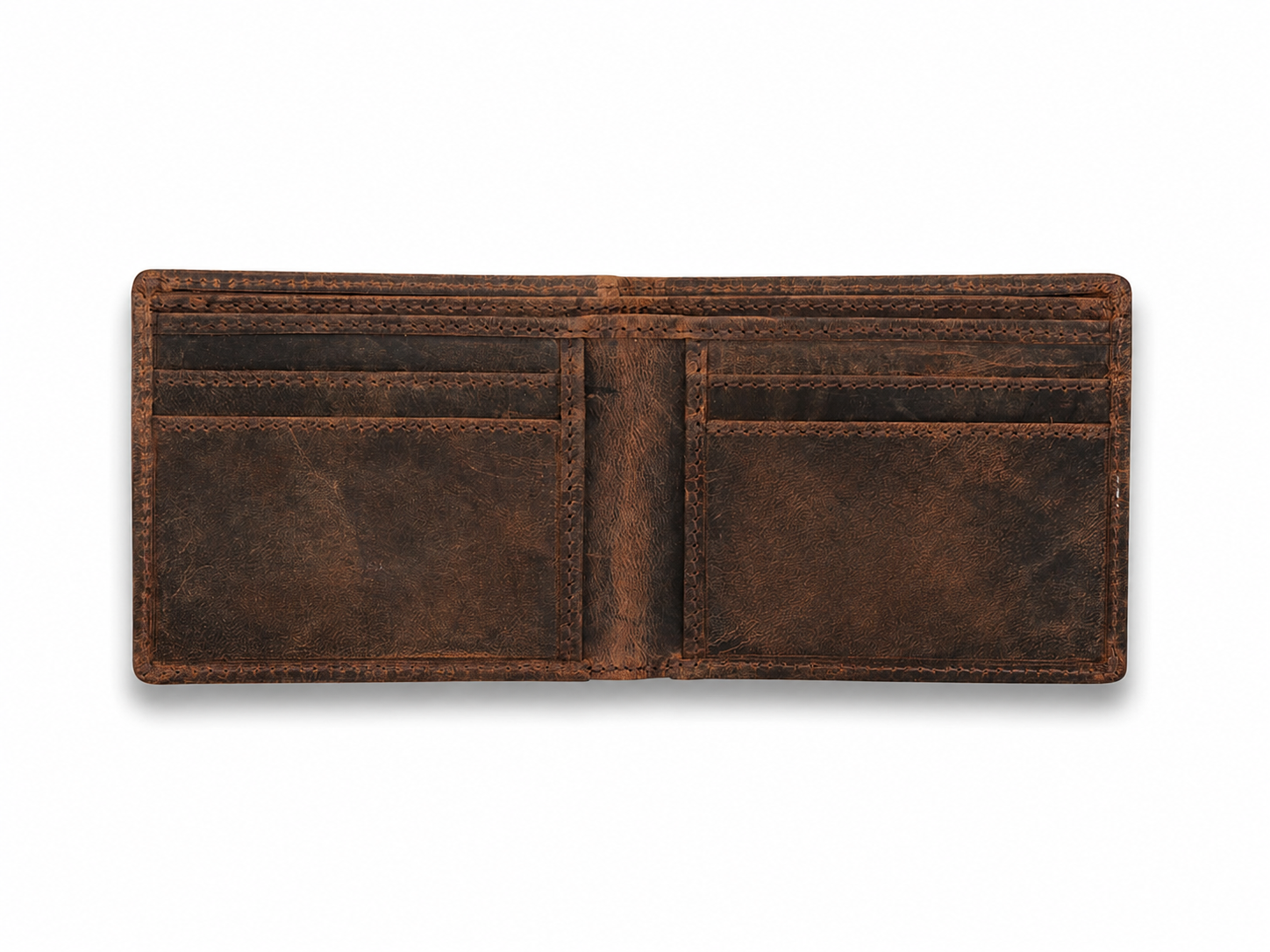 Hugo Full-Grain Leather Bifold Wallet – Slim Card, Cash & ID Organizer