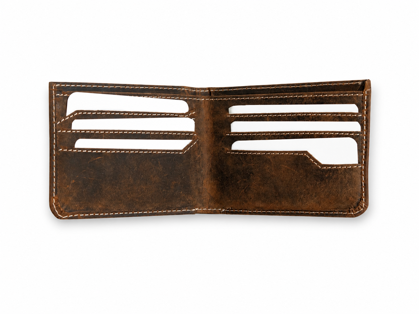 Darro Slim Full-Grain Leather Bifold Wallet – Minimal Card & Cash Holder