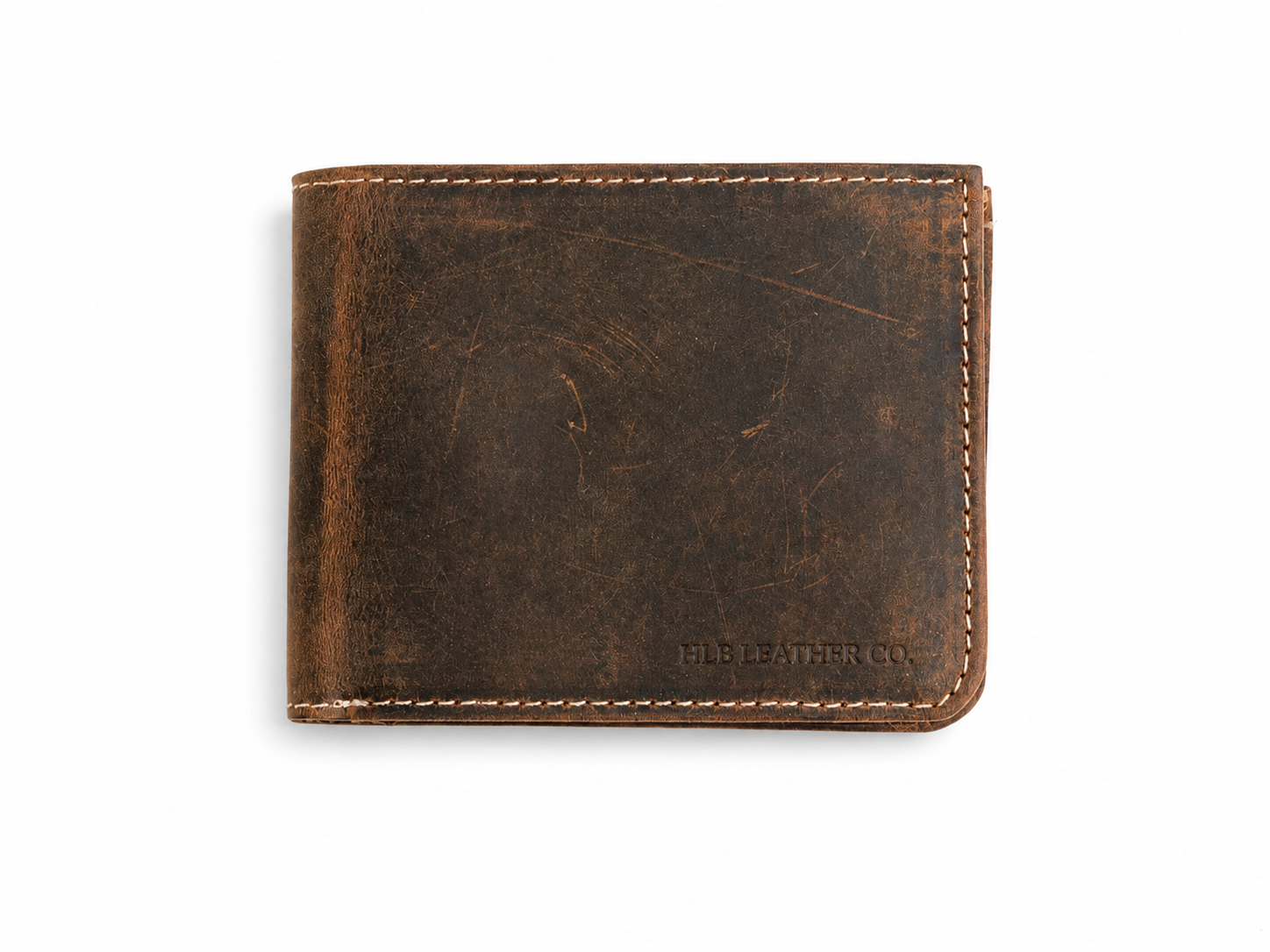 Darro Slim Full-Grain Leather Bifold Wallet – Minimal Card & Cash Holder