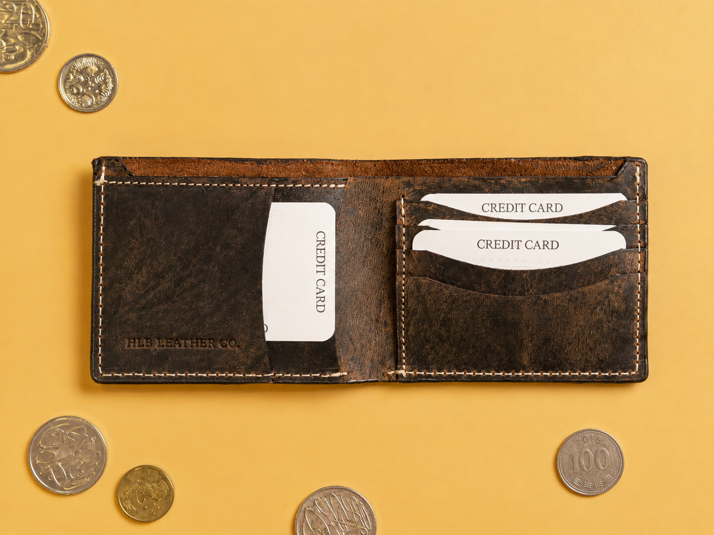 Lazaro Leather Bifold Wallet – RFID Card, Cash & ID Organizer