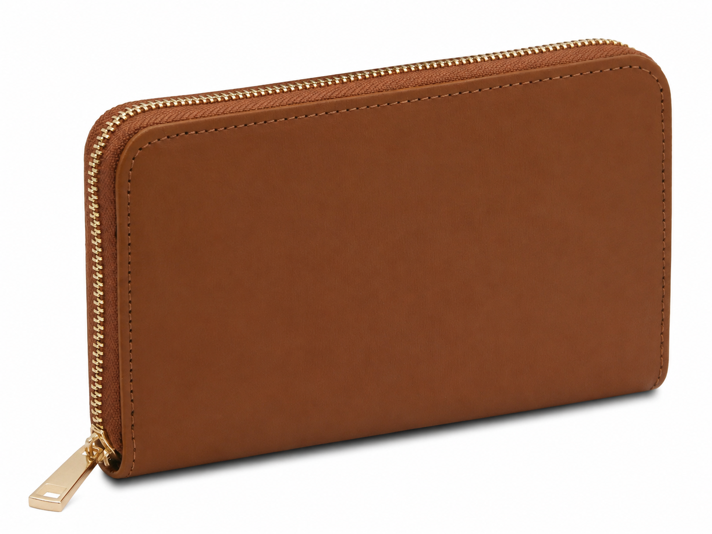 Ilizia Smooth Leather Zip Wallet – 8-Card, Coin & Cash Organizer
