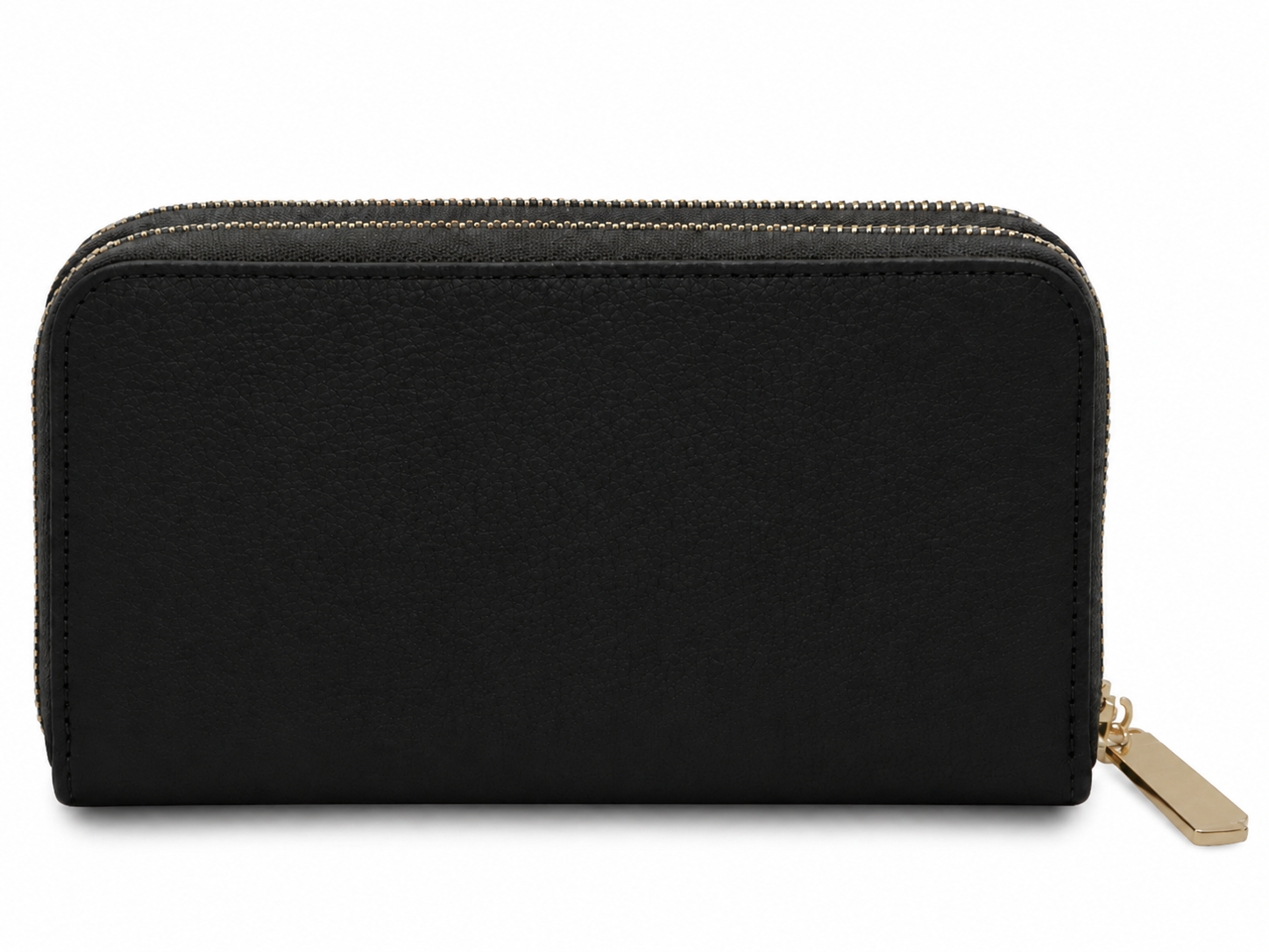 Mira Hammered Leather Zip Wallet – 8-Card, Coin & Cash Organizer