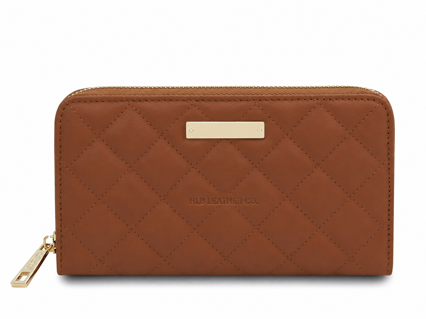 Penelope Soft Full-Grain Leather Zip Wallet – 8-Card, Coin & Cash Organizer