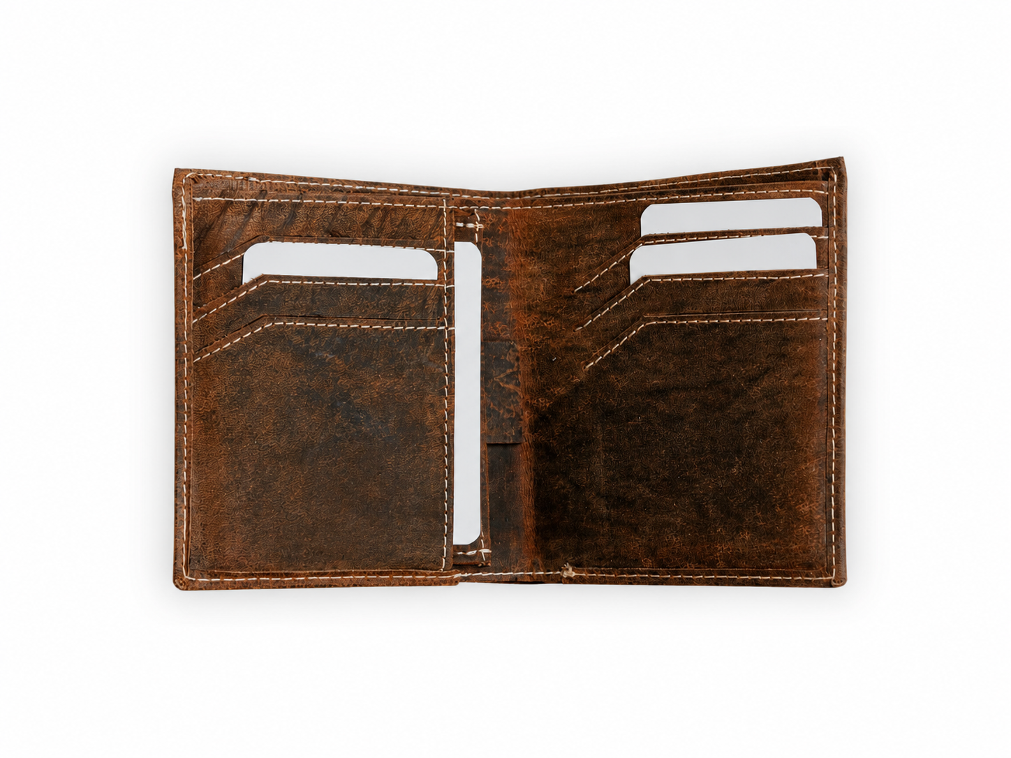 Ontario Full-Grain Leather Bifold Wallet – RFID 12-Card Cash Organizer