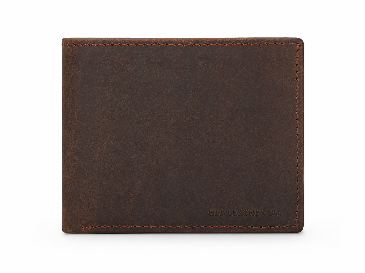 Handmade Full-Grain Leather Bifold Wallet – Dual ID & 8-Card Organizer