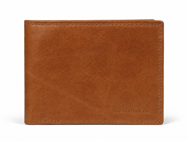 Full-Grain Leather RFID Bifold Wallet – 8-Card ID & Cash Organizer