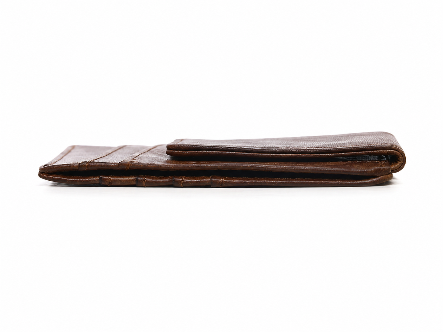 Slim Leather RFID Wallet – 4-Card Holder with Stainless Steel Money Clip