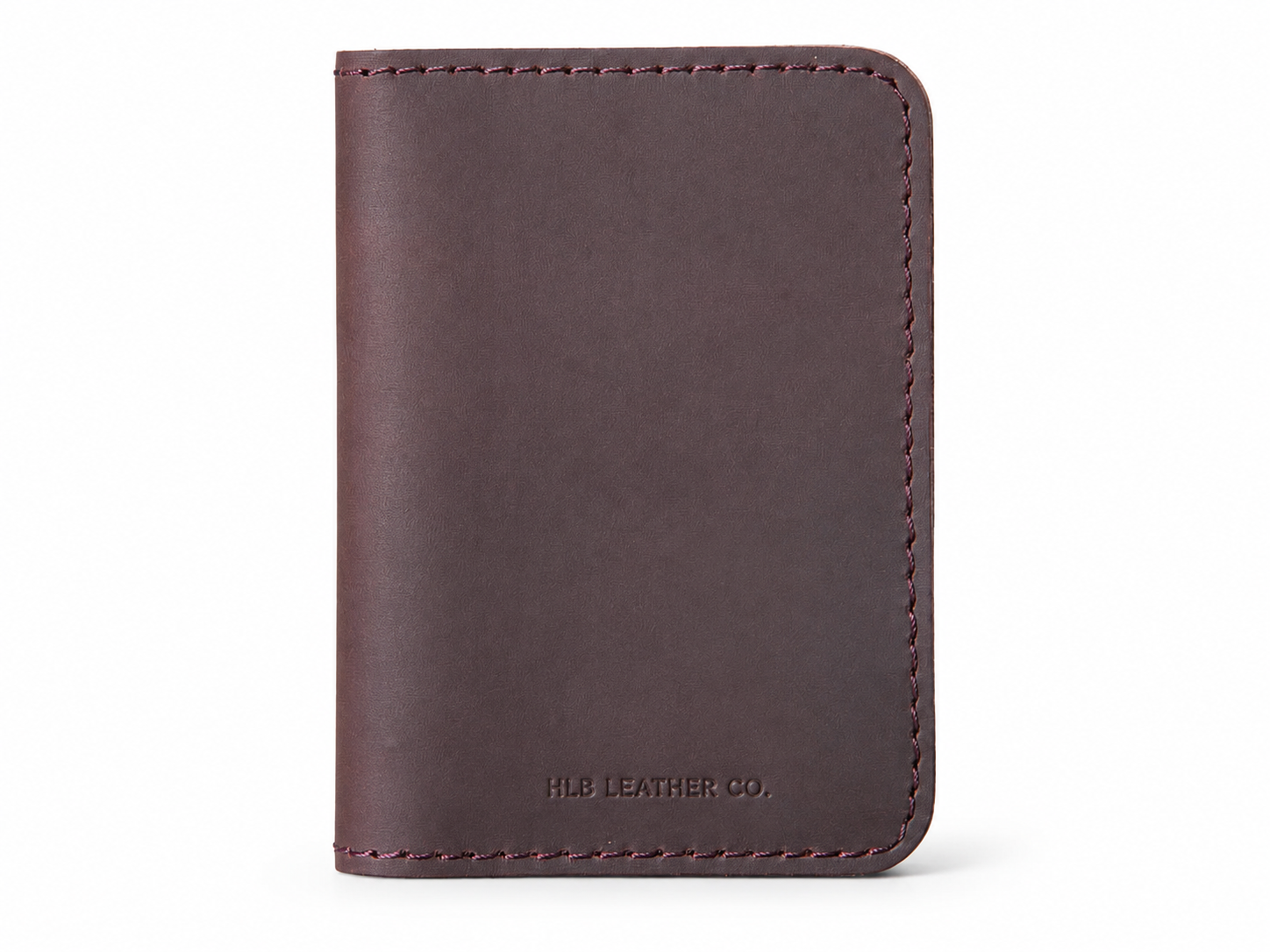 Men's Minimalist Full-Grain Leather Bifold Wallet – Slim Card & Cash Holder