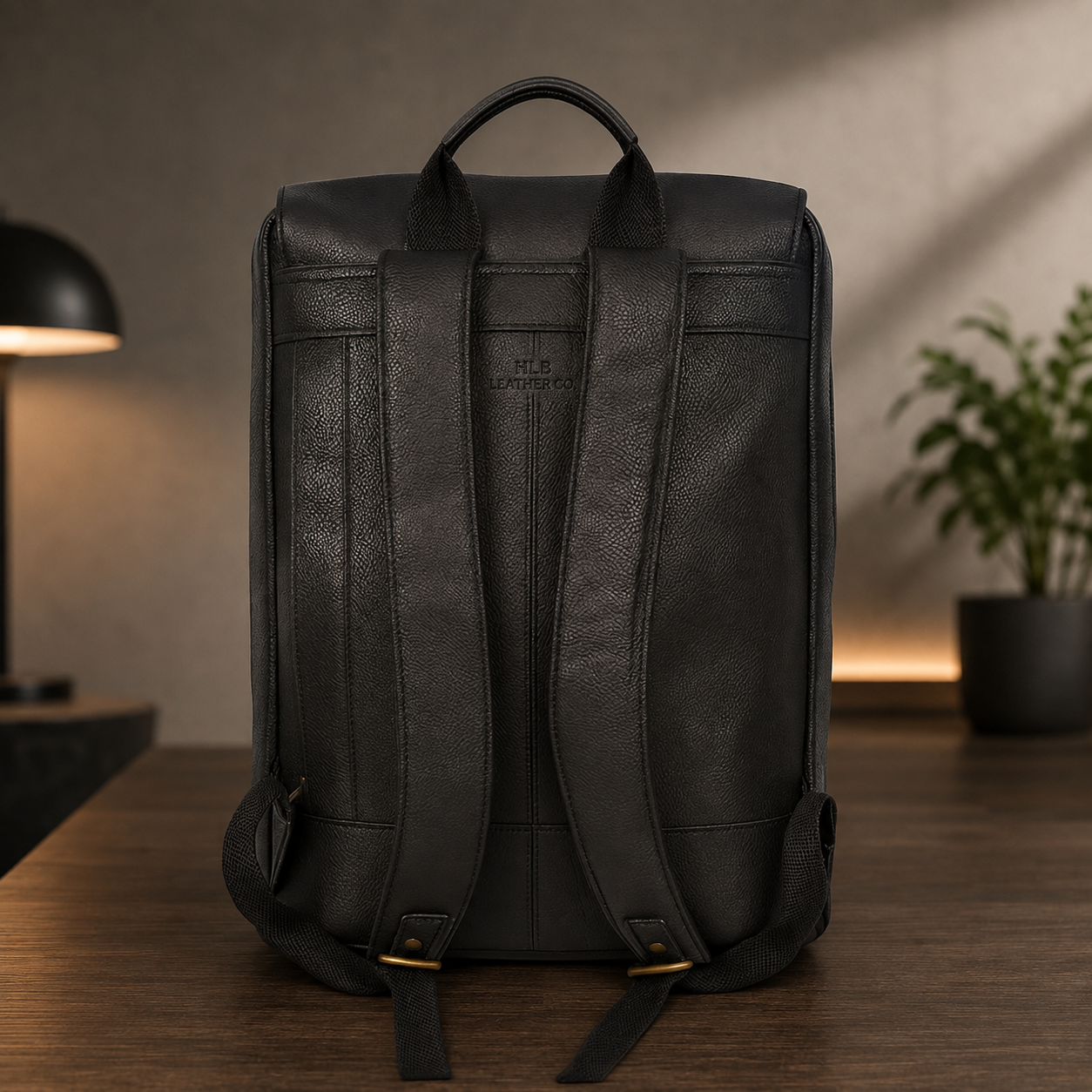 Genuine Leather Chef Knife Backpack – Charcoal Black
