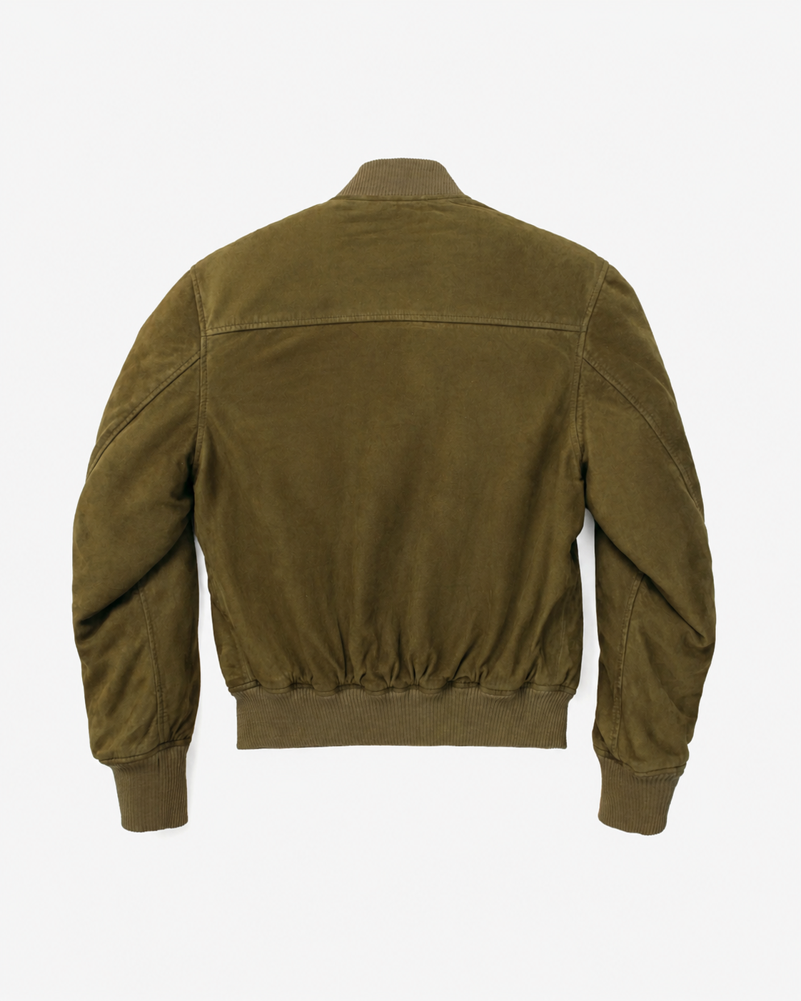 Women’s Lightweight Lamb Suede Bomber Jacket – 23 Inch
