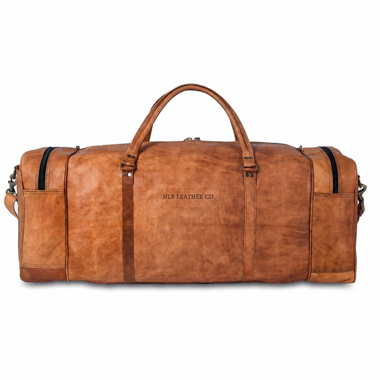 Leather Duffel Bag for Men – 32-Inch Large Travel Holdall, Gym, Sports, Overnight, and Weekend Bag